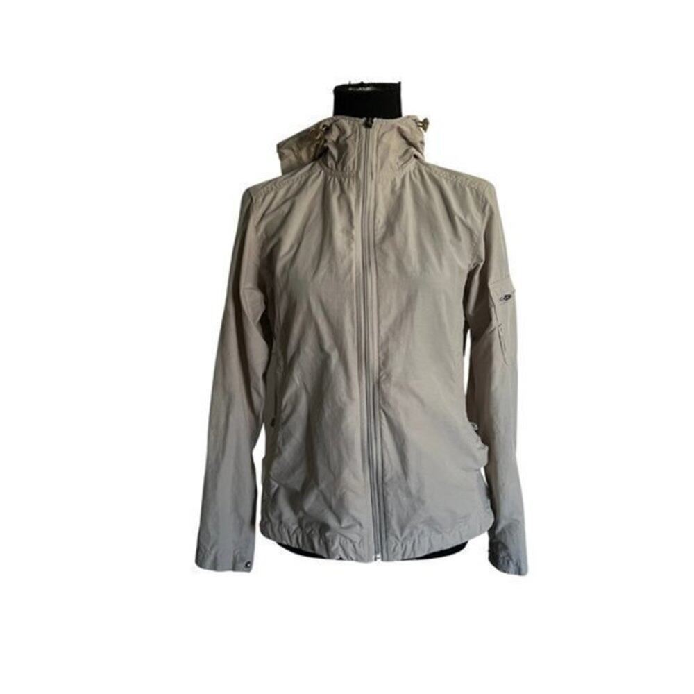 Columbia Nylon Blend Drawstring Hood Golf Jacket Size Small